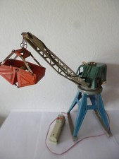 peu courant GRUE PORTUAIRE EN METAL TELECOMMANDEE HAUT 27 cm GAMA années 60
