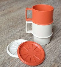 2 tasses / mugs gigognes 0,25 l - Tupperware vintage
