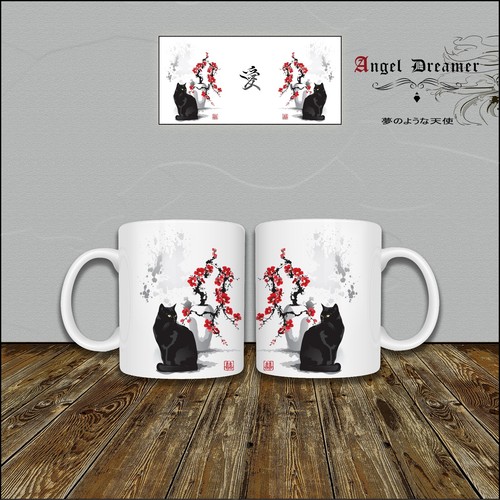 Mug tasse chat - tasse, sakura