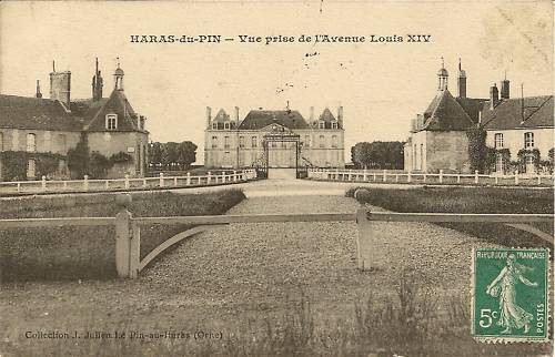 Cpa haras pin vue prise - haras, de
