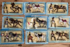 Lot 6.Starlux Empire Plomb peint  Edition Atlas Lot 9 cavaliers glorieux Empire