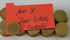 LOT 100 PIECES 200 LIRES