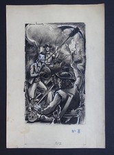 Dessin orig encre - orig.,