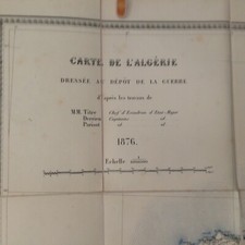 CARTE DE L'ALGERIE au 1/800000