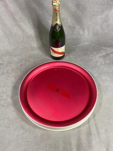 Rare plateau rond mumm pour - rond,