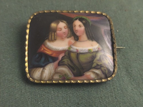 Ancienne broche porcelaine - ancienne,