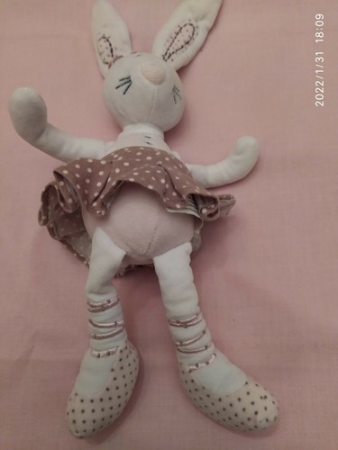 Doudou peluche lapin tape - doudou,
