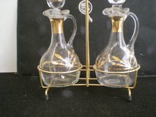SERVITEUR HUILE ET VINAIGRE GARANTI RECOUVER A L'OR FIN