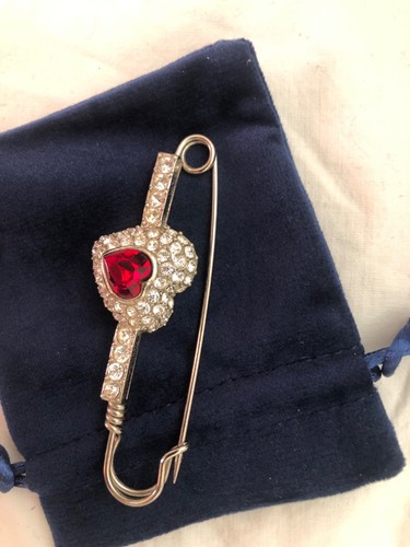 Broche epingle coeur strass - ,,
