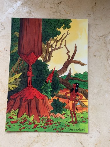 Carte postale 15x10 - carte, tintin