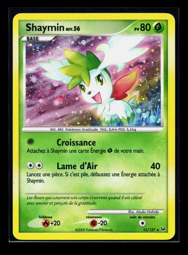Carte pokémon shaymin 127 - pokémon,