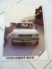 Peugeot 305 GL SR SRD GLD 1983 brochure catalogue commercial sales marketing