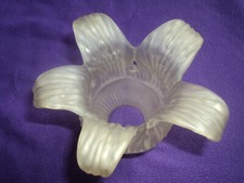 ANCIENNE Tulipe Fleur Pâte de verre 