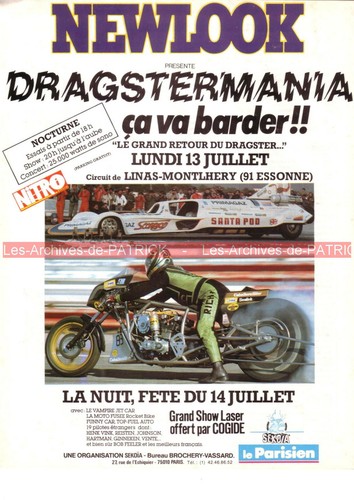 Publicité dragstermania - publicité,