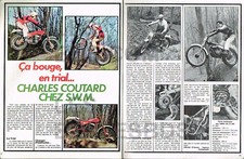 Article Presse (Ref Rof 20) 1978 : MOTO : TRIAL SWM Charles COUTARD  2pages