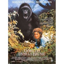 GORILLAS IN THE MIST French Movie Poster  - 15x21 in. - 1988 - Michael Apted, Si