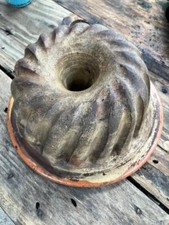 2 Anciens grand moule à kouglof en Terre cuite ,Alsacien ,gâteau