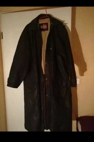 Manteau cuir homme long - manteau,