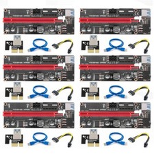 009S PCIe PCI-E PCI Express Riser Card 1x vers 16x USB 3.0 Câble de données SATA vers