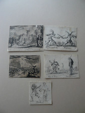 LOT DE 4 PT GRAVURES CALLOT ET