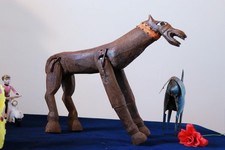 Marionnette cheval bois - marionnette., en