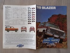 CHEVROLET BLAZER 80 catalogue
