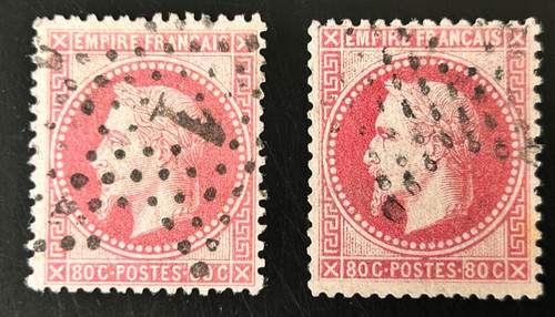 Timbre napoleon 32 rose - timbre, n°