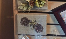 custom canvas art cross brown