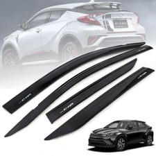 Garniture de seuil de fenêtre extérieure Toyota C-HR CHR 2018 4 pièces noir