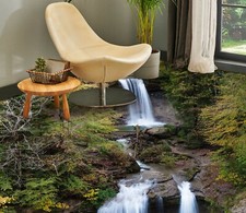 Petite cascade 3D 1915 sol peinture murale indécise image papier peint famille Allemagne