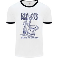 Ce T-Shirt Ringer Pour Homme Avec Patins À Glace De La Princesse