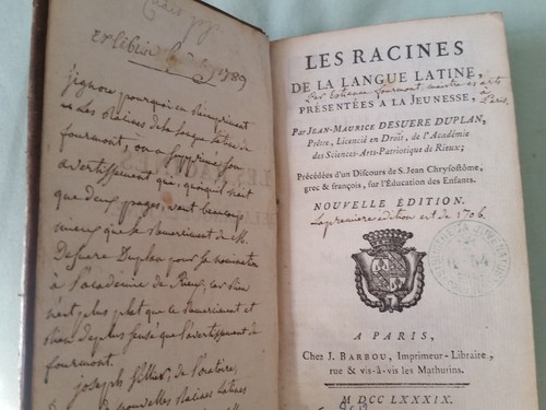 Livre ancien 1789 les racines - livre,
