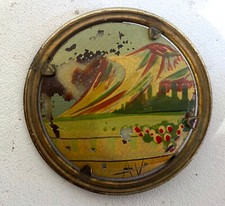 Ancien Bijou Pour costume d'époque années 1900/30 Broche Vintage écaille tortue?