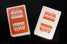 Lot 2 Jeux de 52 cartes à jouer Publicitaire - AVIA - Neufs scellés sous blister
