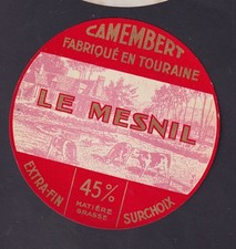Ancienne étiquette Fromage France 841  Camembert   Le Mesnil Normandie