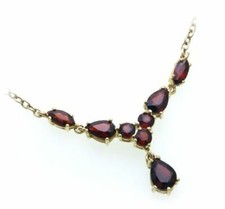 Collier Avec Grenat or