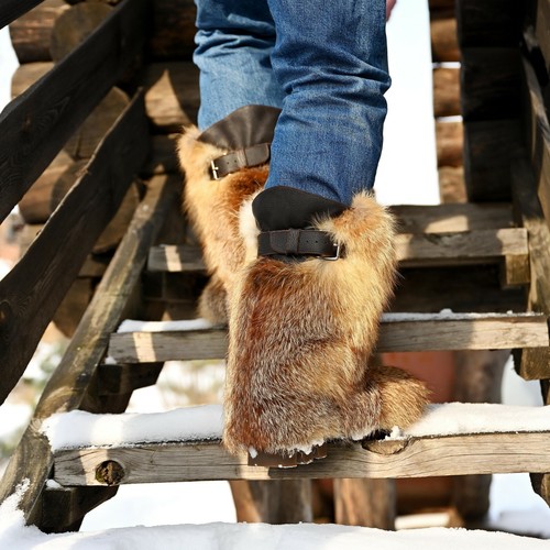 Bottes fourrure renard - bottes, en