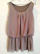 Tunique marron doublé taille élastique T38 Fashion (2005014)