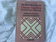 An Introduction To Linear Algebra For Science And Engineering