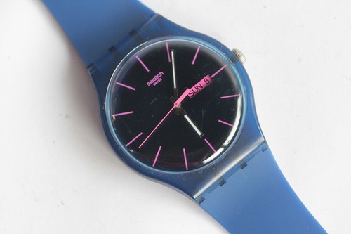 Swatch montre bleue - swatch, new
