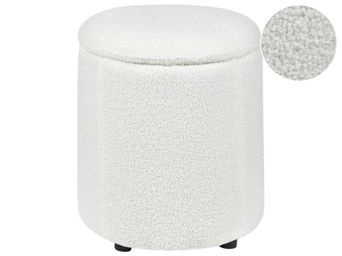 Pouf rond coffre rangement - pouf,