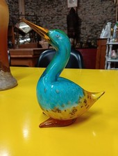 Oiseau Martin Pêcheur En Cristal De Murano Circa 1970 H 21cm L 16cm P 8.5cm