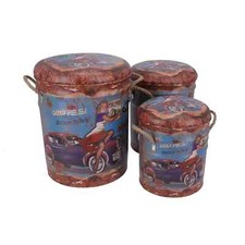 Pouf En Métal Industriel