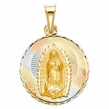 14k Real Solid Tricolor Virgen