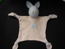193/ doudou plat lapin rose