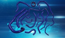 BLUE Silicone Radiator Hose For Toyota Supra MA70 MK3 7M-GT/7MGTE 3.0 1986-1992