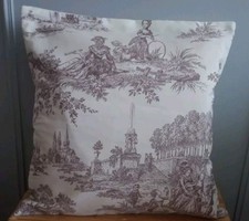 Housse de coussin de style Rococo, mesurant 40 x 40 cm. Fait Main