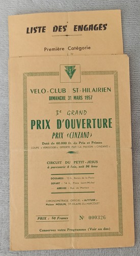 Programme cycliste prix - programme, cycliste.