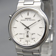 Montre Homme Vintage [N MINT] SEIKO Business Timing Alarm 8M11-7000 White...