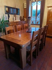 salle a manger complète chene massif